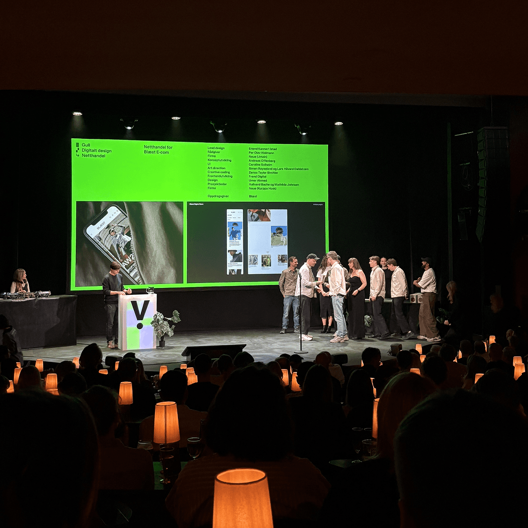 BLÆST won gold in the category digital design at the Visuelt awards