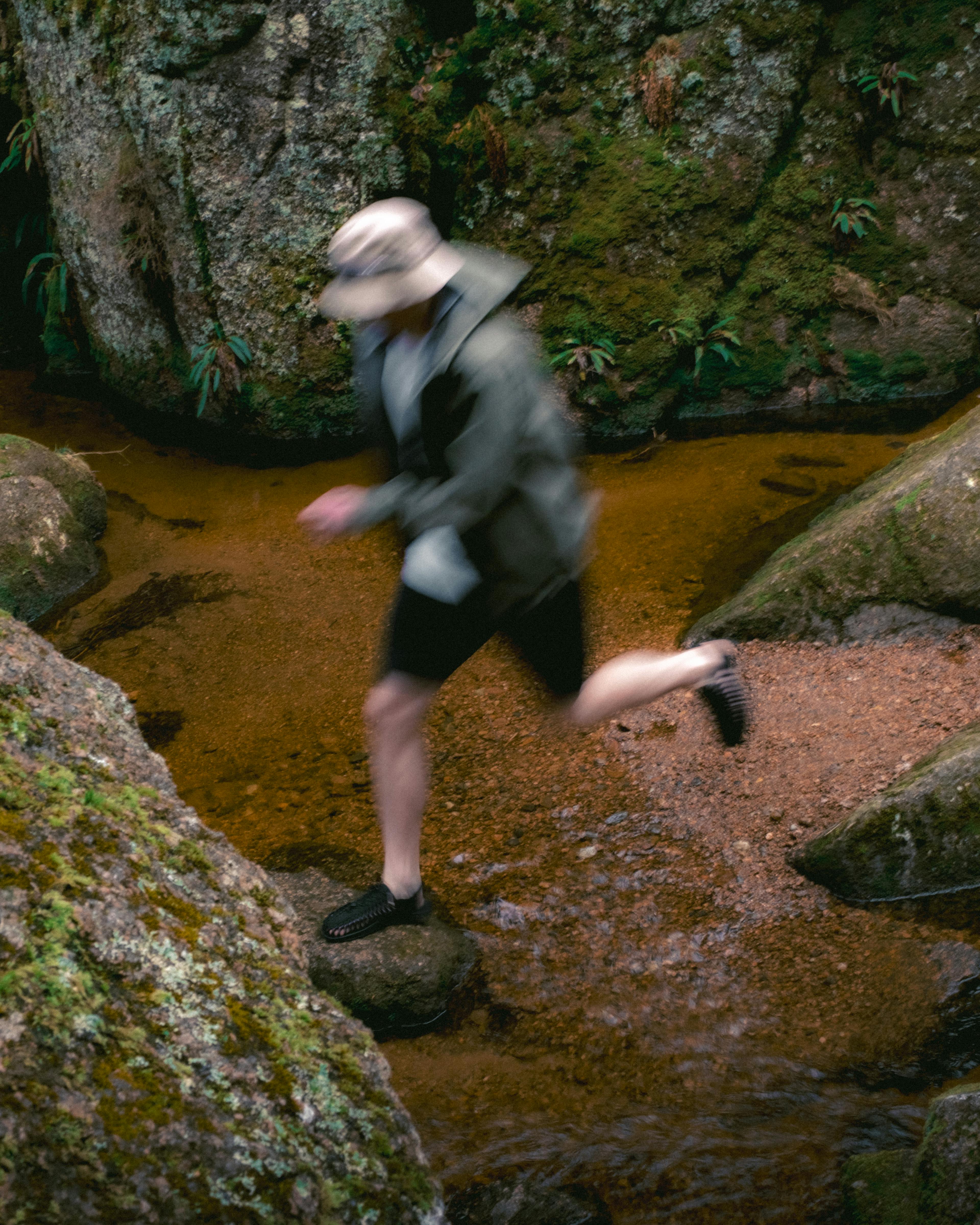 A person wearing styles from BLÆST on an adventure in the great outdoors