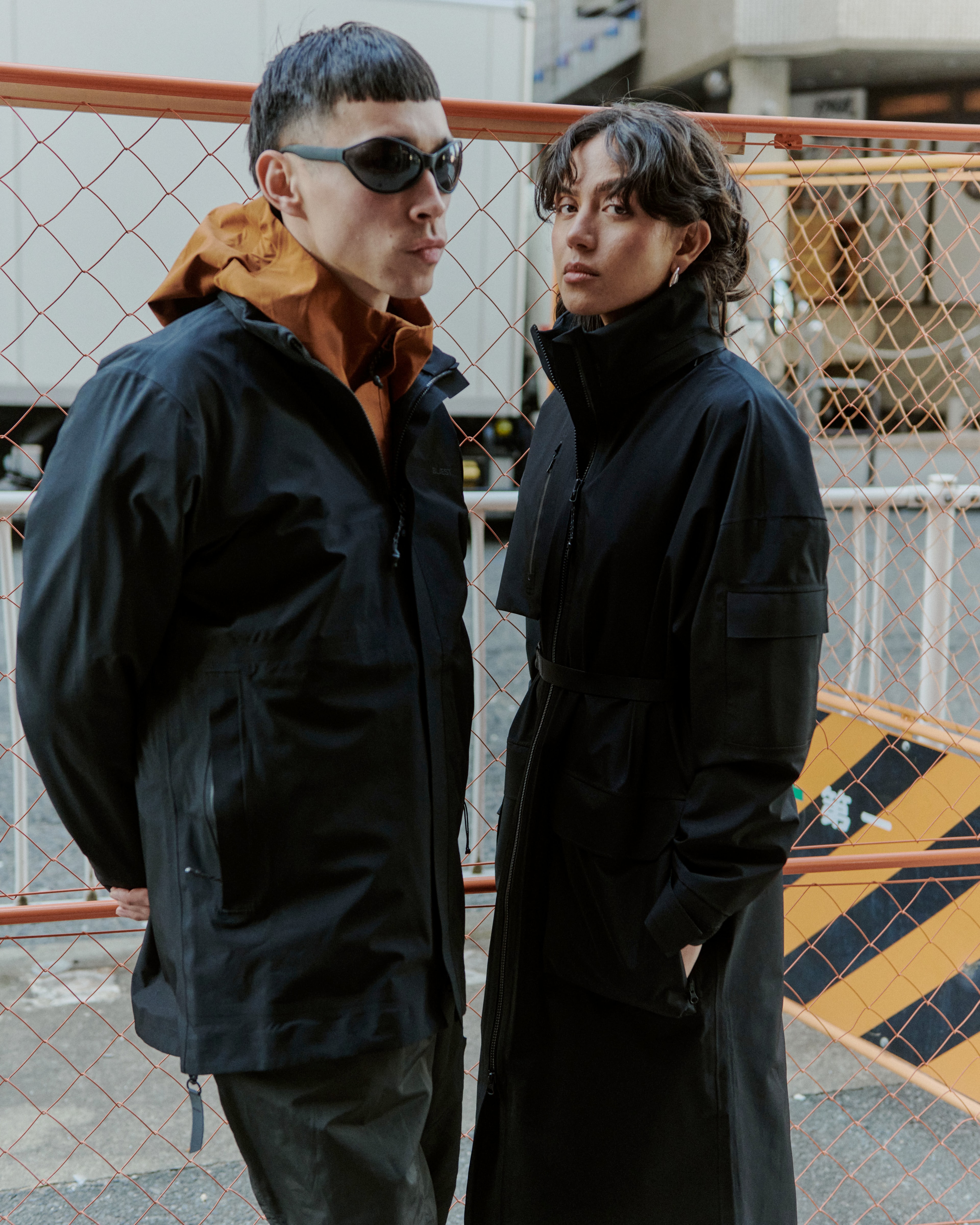 Man and woman wearing waterproof outerwear from BLÆST