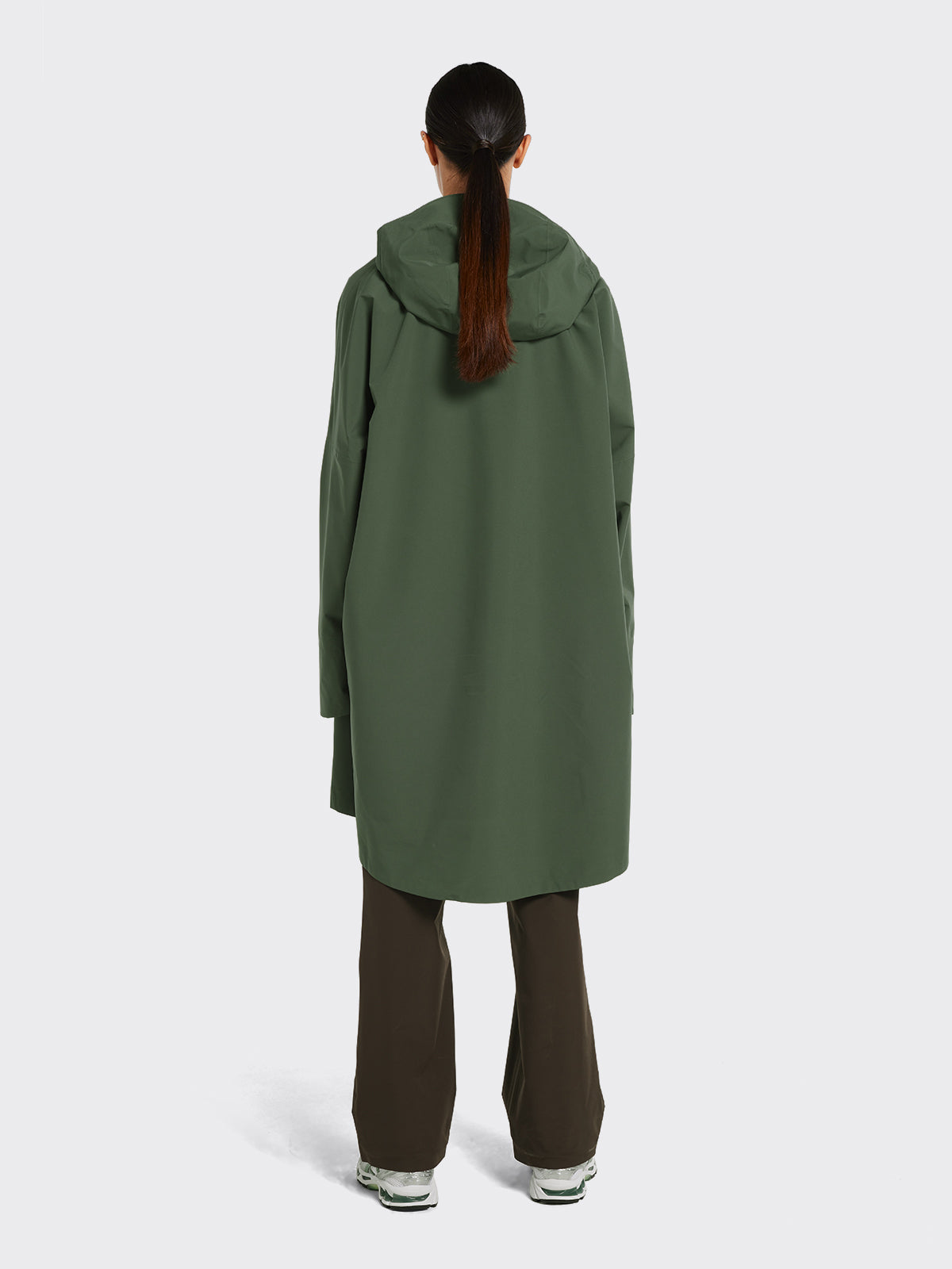 Aalesund poncho from Blæst in Dusty Green
